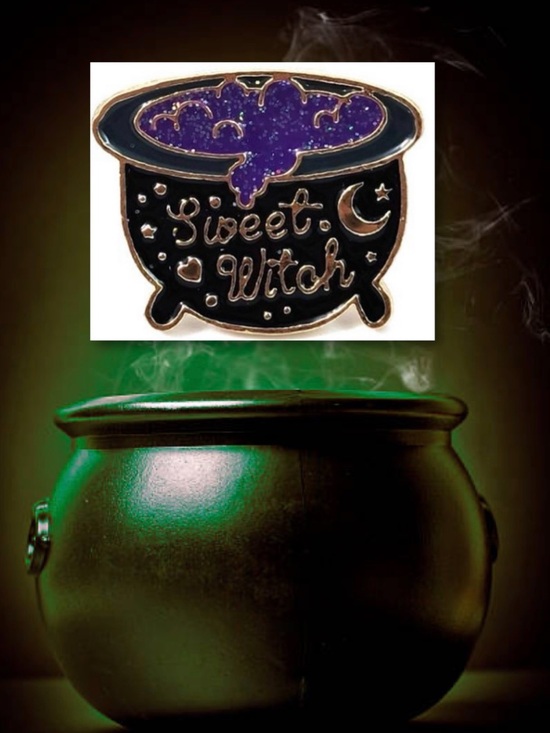 Jewelry - $2 Sweet Witch Enamel Pin $2 WITH ANY $10 ORDER OR MORE